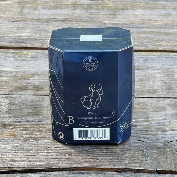 Lladro A Friend For Life Poodle Puppy Dog Society #7685 Porcelain Figurine Box - Picture 10 of 10